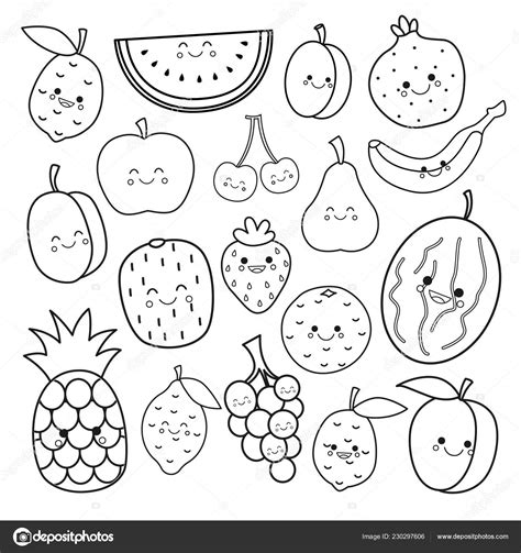 dibujos kawaii  colorear de frutas  colorear porn sex picture