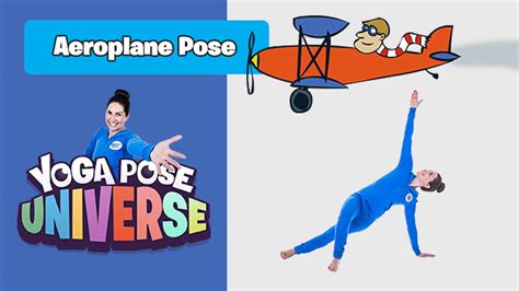 aeroplane pose yoga pose universe cosmic kids app