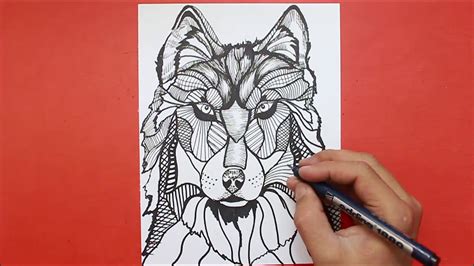 Dibujos Faciles │ How To Draw A Wolf │ Como Dibujar Un