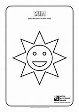 Coloring Pages Sun Simple Easy Cool Print sketch template