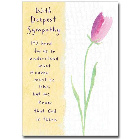 With Deepest Sympathy Sympathy Card