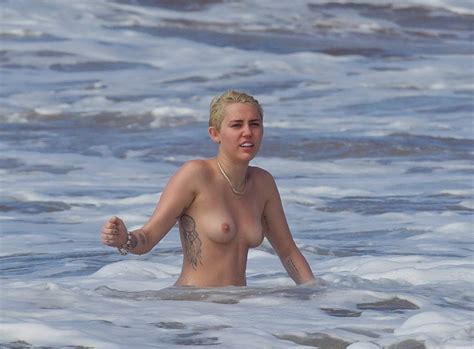 miley cyrus topless on the beach in hawaii 23 celebrity