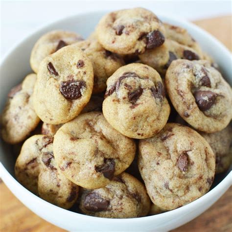 mini chocolate chip cookies bite sized tiktok hack easy side dishes