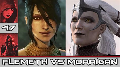 Dragon Age Origins Morrigan Vs Flemeth 47 Youtube