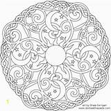 Coloring Pages Mandala Monday Adults Detailed sketch template