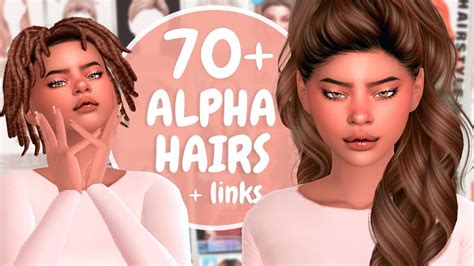 alpha hairs links  sims  alpha hair cc haul youtube
