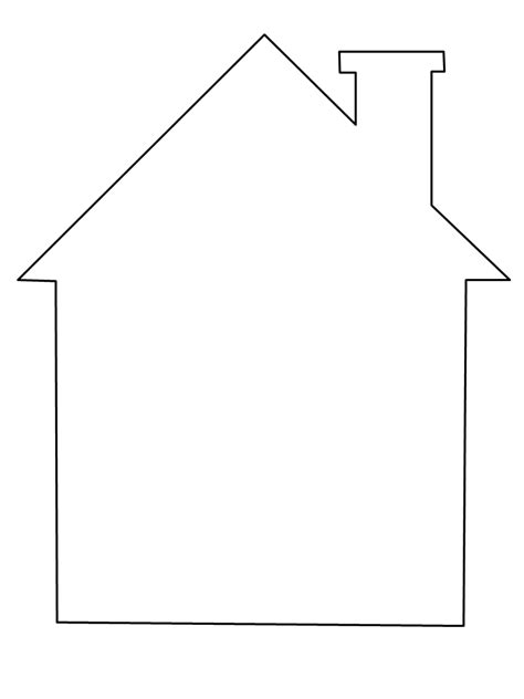 house simple shapes coloring pages coloring page book
