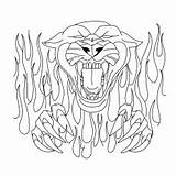 Panther Coloring Pages Printable Ferocious Toddler Will sketch template