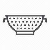 Kitchen Colander Strainer Cook Cooking Tool Food Icon Iconfinder Editor Open sketch template