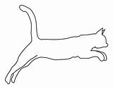 Cat Drawing Clipart Outline Jumping Winged Drawings Silhouette Clip Clipartmag Getdrawings Tiger Paintingvalley sketch template