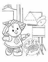 Little People Coloring Pages Fun Kids Fisher Price Getdrawings Kleurplaat Nl Van Getcolorings Afkomstig sketch template