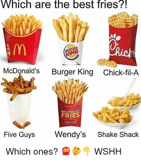Which Are The Best Fries Burger King Mcdonald S Burger