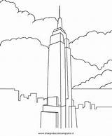 Colorare Hochhaus Disegni Misti Grattacieli Hochhauser Malvorlage Skyline sketch template