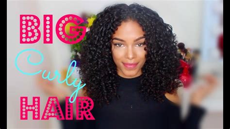 voluminous big curly hair routine sunkissalba youtube