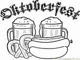 Oktoberfest Pretzel Coloringpages101 Bierfest Bier Deutschland Malbücher sketch template