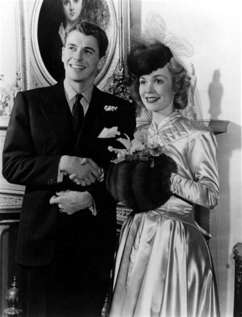 ronald reagan and jane wyman on their wedding day in 1940 oldschoolcool