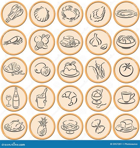 food symbols stock image image
