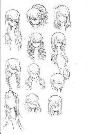 drawings anime hairstyles