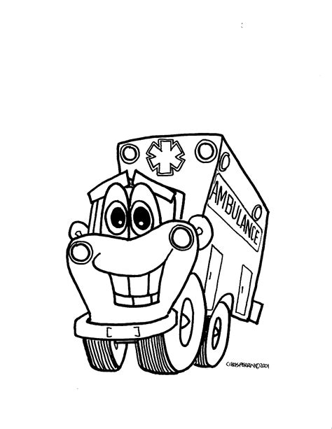 ambulance coloring pages printable ems week coloring pages ambulance