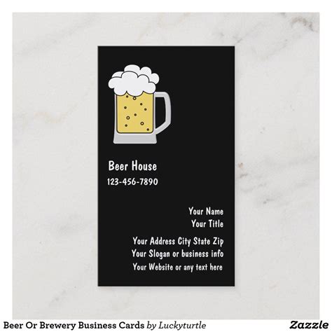 beer  brewery business cards zazzlecom brewery beer business cards