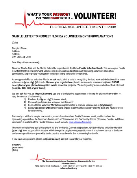 request letter volunteer professional volunteer cover letter sample