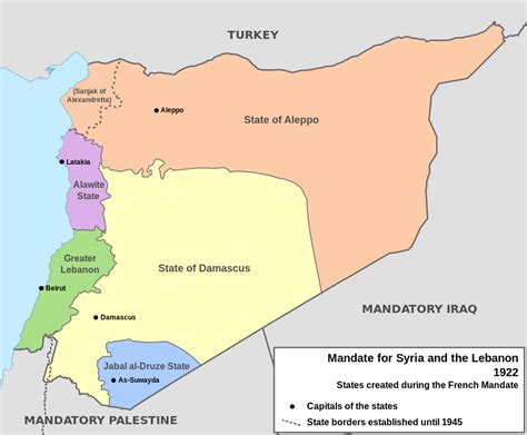 dosya french mandate for syria and the lebanon map en svg vikipedi