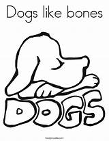 Coloring Dogs Dog Bones Bone Pages Twistynoodle Popular Favorites Built Login California Usa Add Noodle Outline sketch template