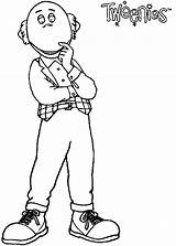 Tweenies Coloring Pages Max Thinking Books Popular sketch template