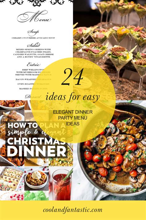 ideas  easy elegant dinner party menu ideas home family style