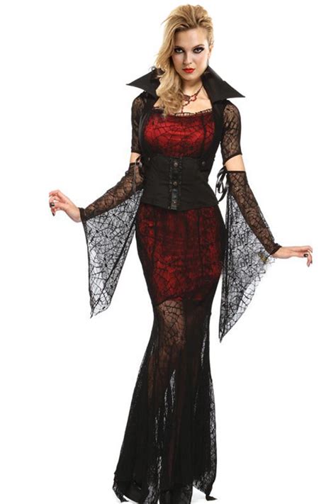 Deluxe Midnight Vampire Vixen Women Adult Fancy Dress Halloween Costume