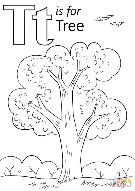 letter  coloring pages tree coloring page preschool coloring pages