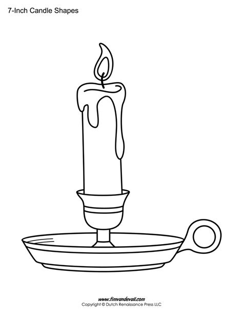candle templates tims printables