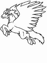 Pegasus Coloring Pages Fantasy Print Book Advertisement Popular Flight sketch template