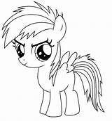Rainbow Dash Coloring Baby Pages Filly Lineart Deviantart Color Getcolorings Print Getdrawings Coloringhome sketch template