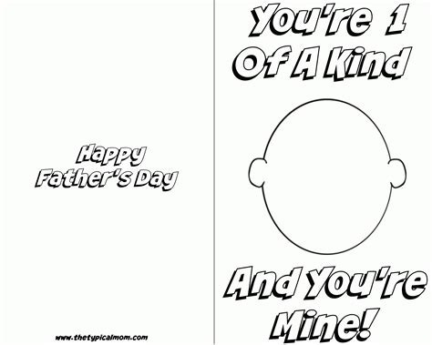 printable fathers day card  color coloring home