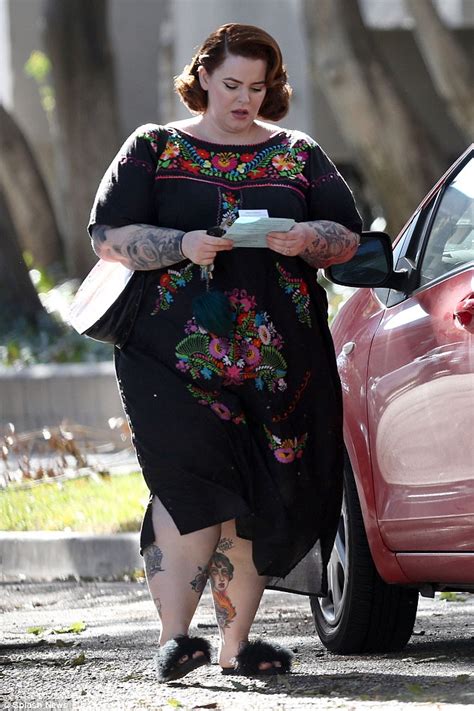 Tess Holliday Embraces Flowy Maternity Wear As She Is Pictured Out In
