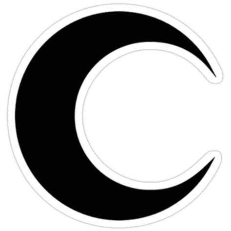 moon knight classic symbol black clean stickers by garudoh redbubble