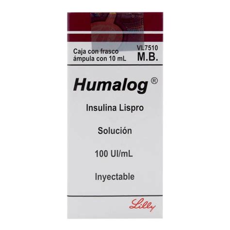 humalog insulina lispro suspension inyectable  ml frasco ampula