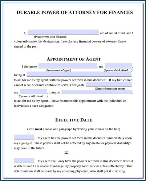 sc durable power  attorney form form resume examples moyoanpz