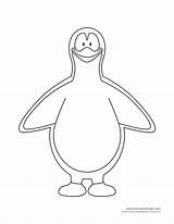 Penguin Printable Coloring Template Pages Clipart Crafts Books Writing Print Penguins Kids Timvandevall Write Creative Own Story Their Source sketch template