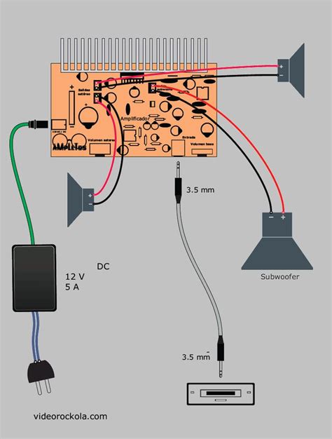 amplifier connection diagram schematic amplifier   tda audio amplifier amplifier