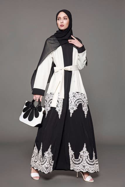 2018 Plus Size 5xl Arab Elegant Abaya Kaftan Islamic