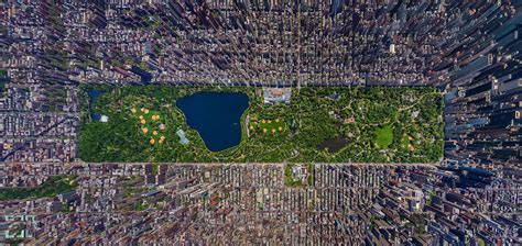 aerial view  york city cityscape usa central park city hd