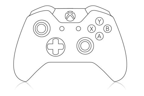 xbox  controller sketch coloring page xbox valentines xbox