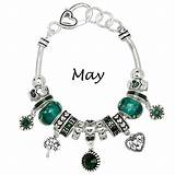 Charm Birthstone Bracelet Pandora May Beads Charms Emerald Murano Inspired Style Jewelry Falari Walmart sketch template