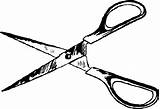 Scissors Clipart Clip Craft Drawing Illustration Shears Domain Hair Stock Public Line Pair Cut Publicdomains Cutting Use Vector Clipground Cliparts sketch template
