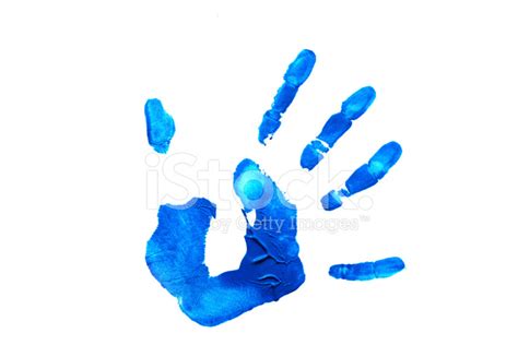 blue hand print stock photo royalty  freeimages