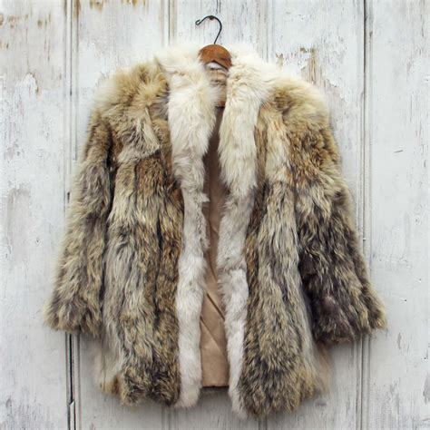 vintage nordic fur coat rugged vintage fur faux fur coats  spool  spool