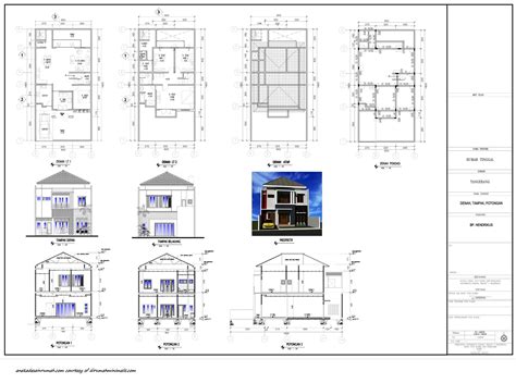 Contoh Gambar Desain Rumah Dan Denah Lengkap Informasi