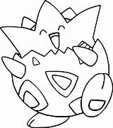 Togepi Coloring Getcolorings Pikachu Flabebe sketch template